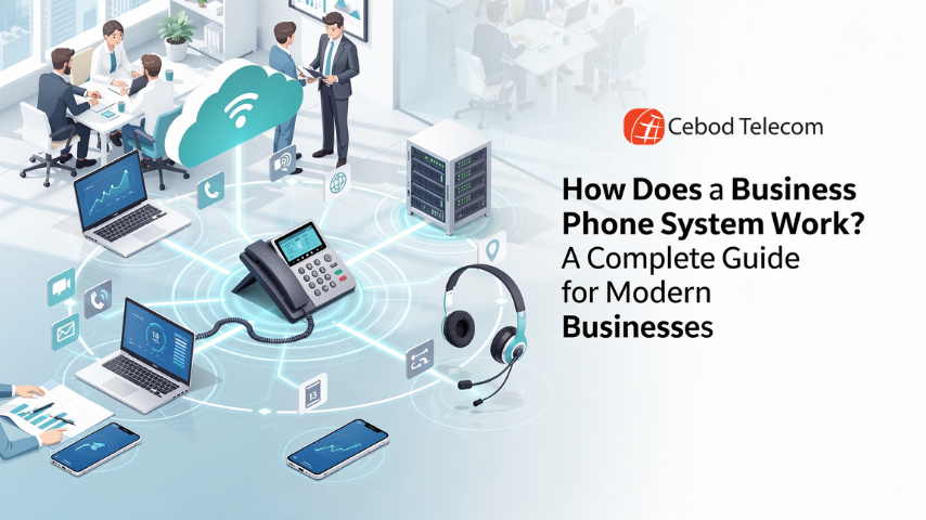 how a business phone system work,